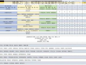 博德之门3：牧师职业深度解析与详实介绍