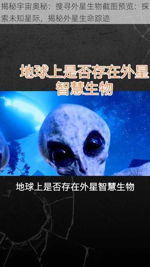 揭秘宇宙奥秘：搜寻外星生物截图预览：探索未知星际，揭秘外星生命踪迹